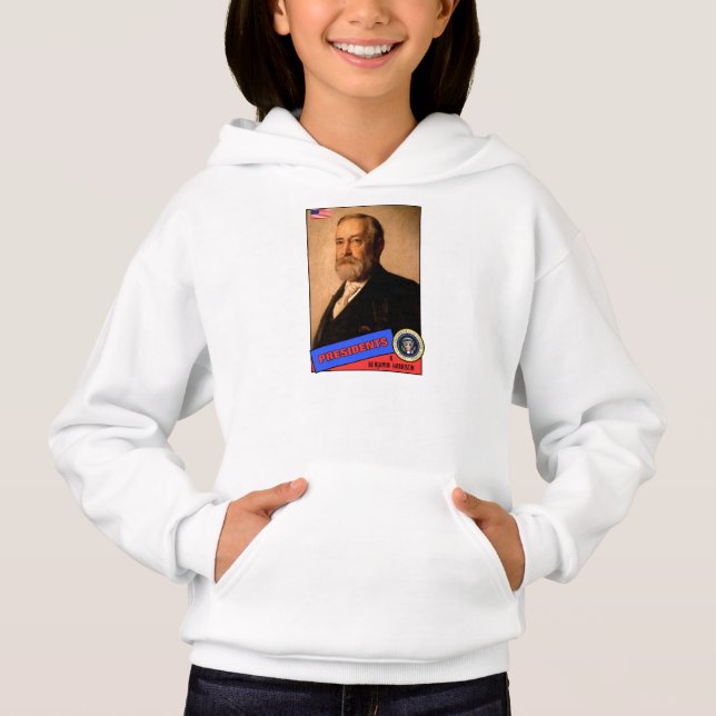 Cartão de beisebol de Benjamin Harrison (Frente)