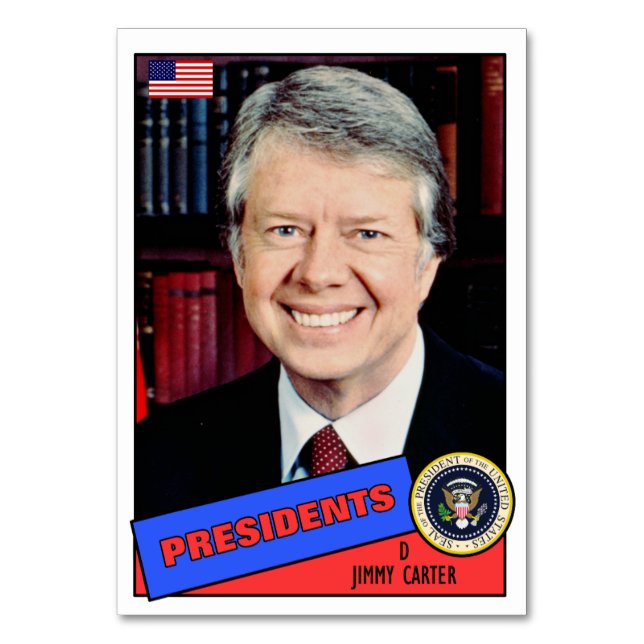 Cartão de Beisebol do Jimmy Carter (Frente)