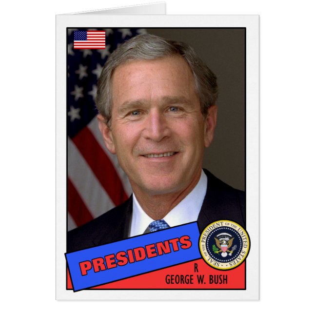 Cartão de Beisebol George W. Bush (Frente)