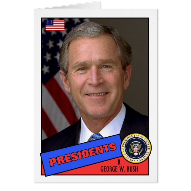 Cartão de Beisebol George W. Bush (Frente)