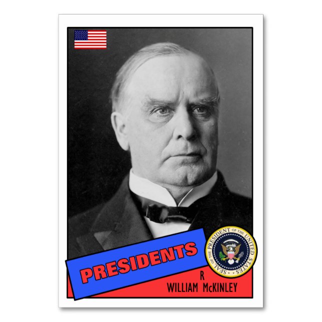 Cartão de Beisebol William McKinley (Frente)