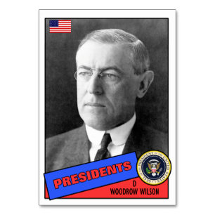 Cartão de Beisebol Woodrow Wilson
