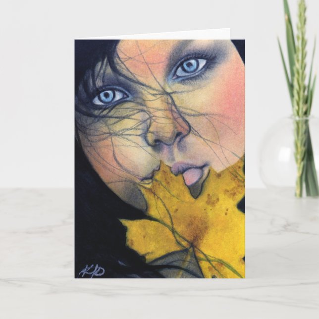 Cartão de beleza da fada Samhain (Frente)