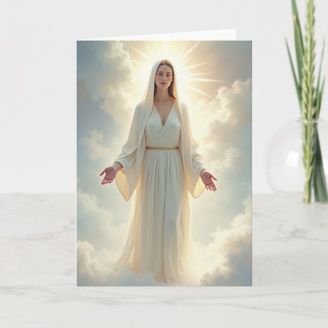 Cartão de Bênção da Mulher Celestial (Frente)