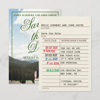 Cartão de Biblioteca Antigo e Capa de Livro Salve 