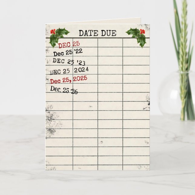 Cartão de Biblioteca Natal 2025 (Frente)