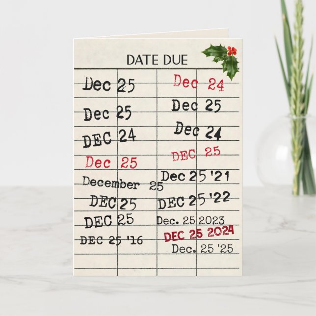 Cartão de Biblioteca Natal 2025 (Frente)