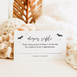 Cartão de Bilhete de Fralda de Halloween Raffle