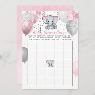 Cartão de Bingo de Chá de fraldas Bingo para Garot