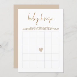 Cartão de Bingo de Chá de fraldas Tonelado INDIE B