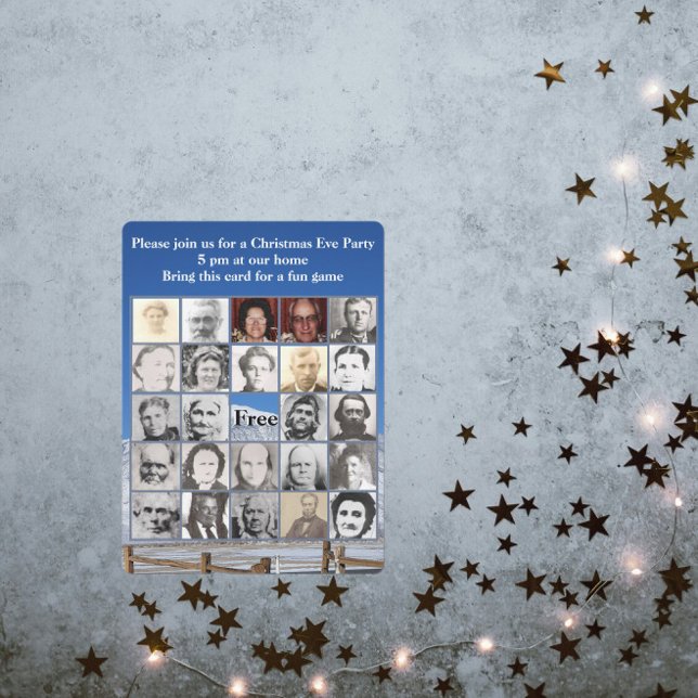 Cartão de Bingo Familiar Com Foto De Montanha Cobe (Criador carregado)