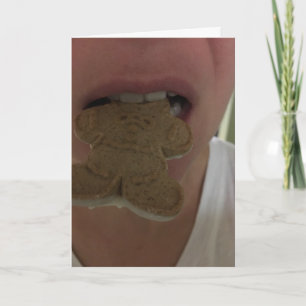 cartão de biscoito gengibre