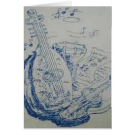 Cartão de Bithday em grego/grego Instrumemnts