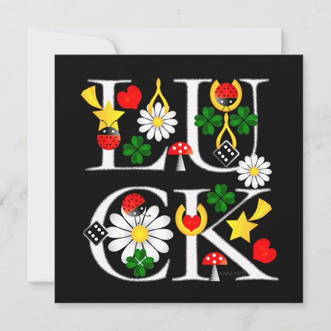 Cartão de Boa Sorte  (Frente)