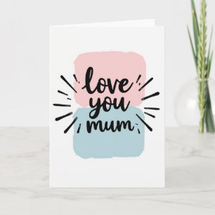 Cartão de Boas Festas Amor Você Mãe