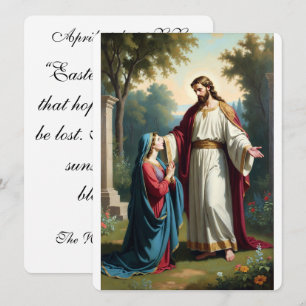 Cartão de Boas Festas Bíblico Noli Me Tangere