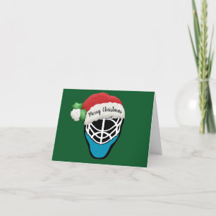 Cartão de Boas Festas com Desenho de Máscara de Hó