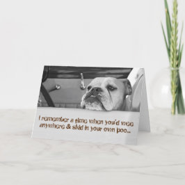 Cartão de Boas Festas de 50º Aniversário Engraçado