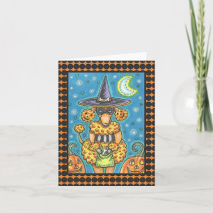CARTÃO DE BOAS-FESTAS DE ABÓBORA DE HALLOWEEN PARA
