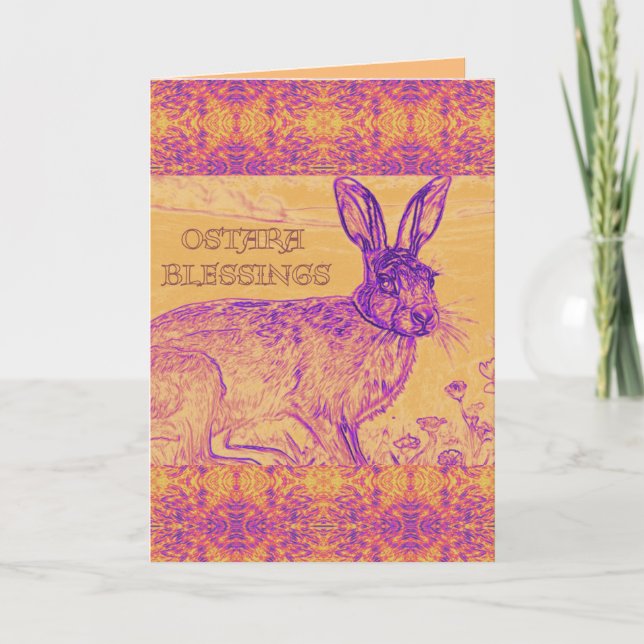Cartão de Boas Festas de AI Ostara (Frente)