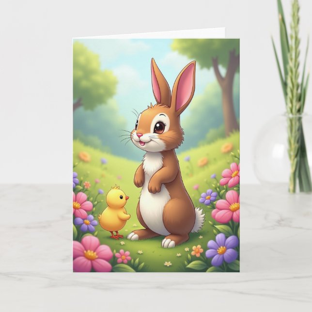 Cartão de Boas Festas de Amigos da Primavera (Frente)