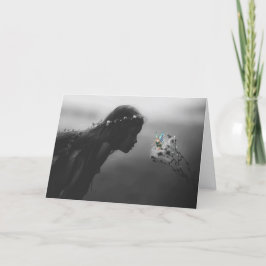 Cartão de Boas Festas de Aniversário de Menina com