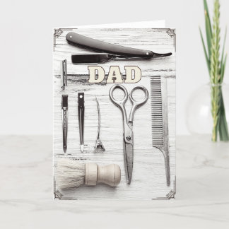 Cartão de Boas Festas de Aniversário do Dia dos Pa