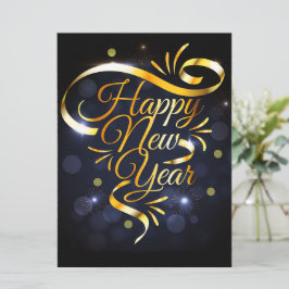 Cartão de Boas Festas de Ano Novo