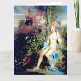 Cartão de Boas Festas de Arte Fina Apolo e as Nove