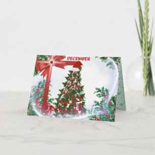 Cartão de Boas Festas de Dezembro