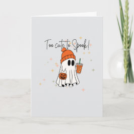 Cartão de Boas Festas de Fantasmas de Halloween, M