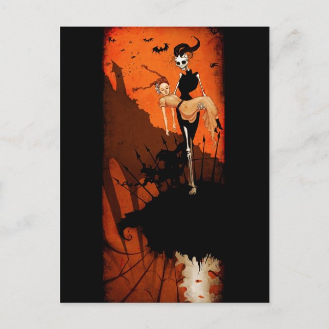 Cartão de Boas Festas de Halloween (Frente)