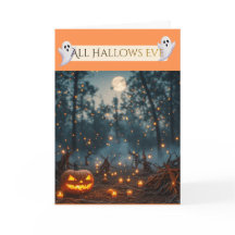Cartão de Boas Festas de Halloween