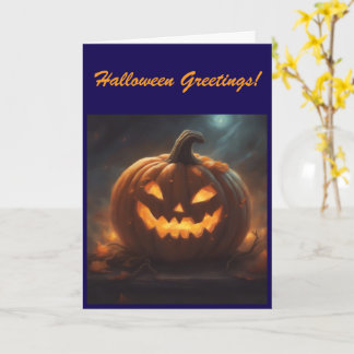 Cartão de Boas Festas de Halloween