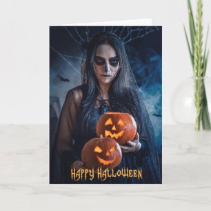 Cartão de Boas Festas de Halloween