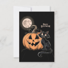 Cartão de Boas Festas de Halloween Clássico #1