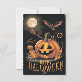 Cartão de Boas Festas de Halloween Clássico #2