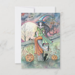Cartão de Boas Festas de Halloween de Outubro Gela