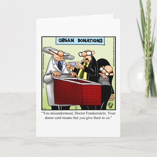 Cartão de Boas Festas de Halloween Divertido Humor (Frente)