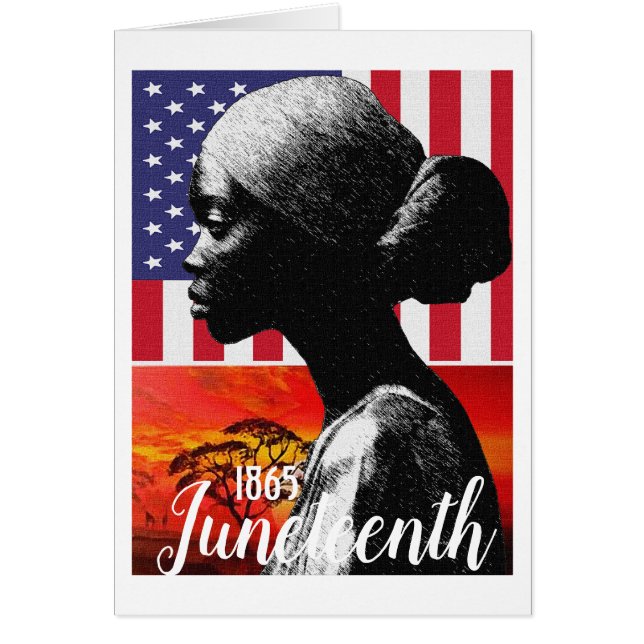 Cartão de Boas Festas de Juneteenth 1865 (Frente)