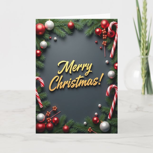 Cartão de Boas Festas de Natal (Frente)