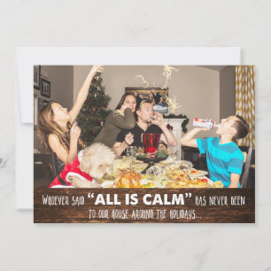 Cartão de Boas Festas de Natal com Foto de Humor D
