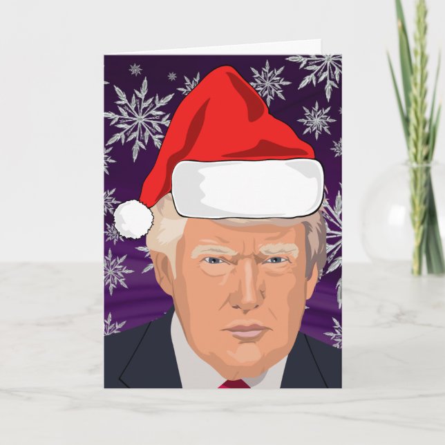 CARTÃO DE BOAS FESTAS DE NATAL DE DONALD TRUMP (Frente)