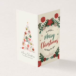 Cartão de Boas Festas de Natal Design Off-White