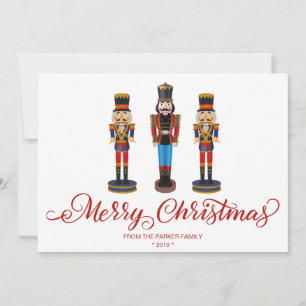 Cartão de Boas Festas de Natal do Nutcracker Holid