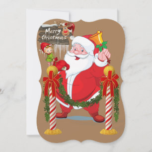 Cartão de Boas Festas de Natal, Elfo Papai Noel