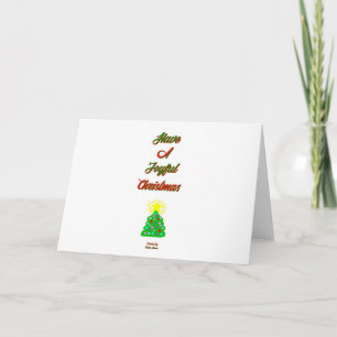 Cartão de Boas Festas de Natal Horizontal Alegre