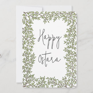 Cartão de Boas Festas de Ostara | Design Desenhado