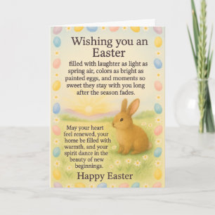 Cartão de Boas Festas de Páscoa