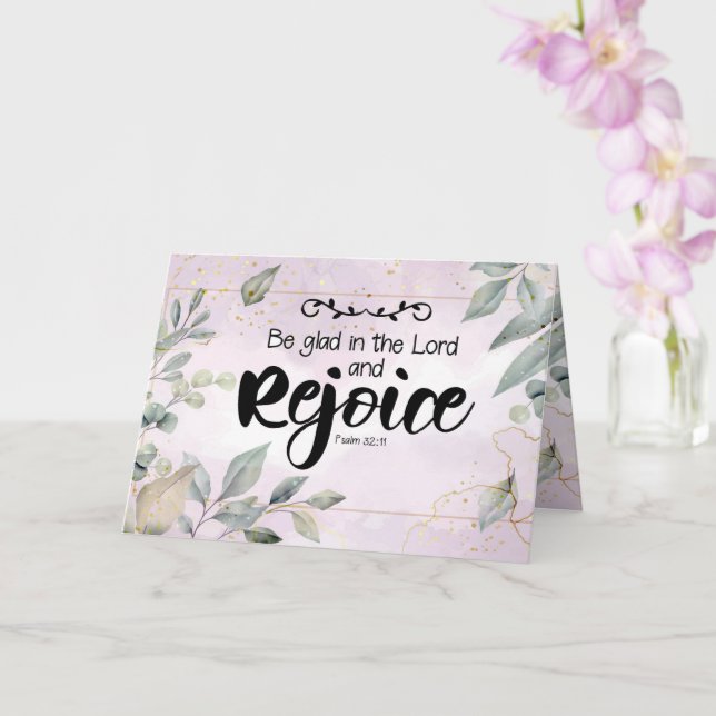 Cartão de Boas Festas de Páscoa com Escrituras (Orquídea)